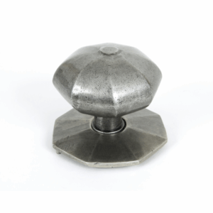 Anvil Octagonal Centre Door Knob Pewter 83778