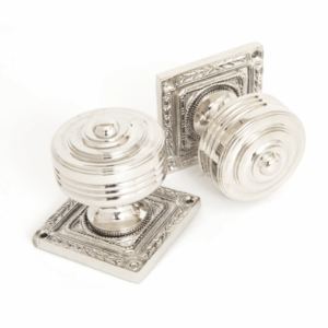 Anvil Tewkesbury Square Mortice Knob Furniture Polished Nickel 83859