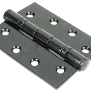 Anvil 102x76x3mm Ball Bearing Butt Hinge Black On Stainless Steel 90023