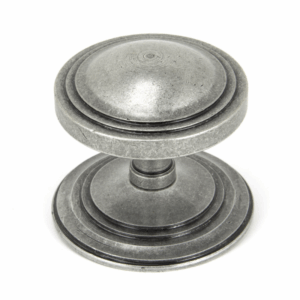 Anvil Art Deco Centre Door Knob Pewter 90069