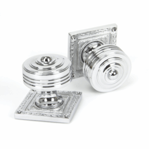 Anvil Tewkesbury Square Mortice Knob Furniture Polished Chrome 90292