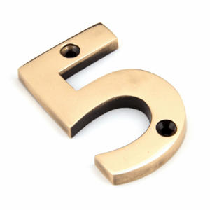 Anvil Numeral 5 Polished Bronze 92025