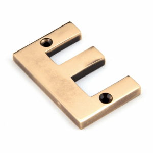 Anvil Letter E Polished Bronze 92031E