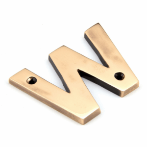 Anvil Letter W Polished Bronze 92031W