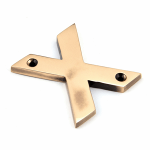 Anvil Letter X Polished Bronze 92031X