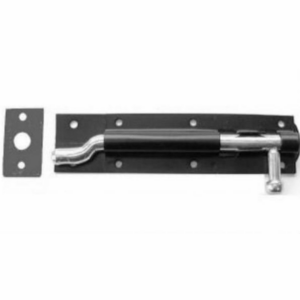 150mm Necked Tower Bolt Black