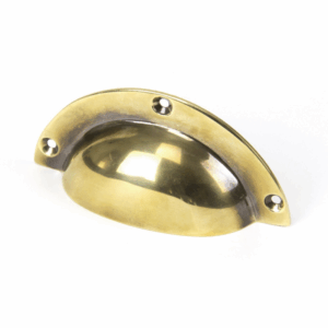 Anvil 100mm Plain Drawer Pull Aged Brass 91522