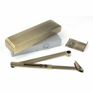 Anvil 2-5 Overhead Door Closer & Cover Aged Brass 50107