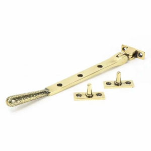 Anvil 200mm Hammered Newbury Casement Stay Aged Brass 46144