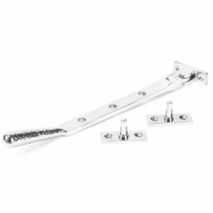 Anvil 200mm Hammered Newbury Casement Stay Polished Chrome 46147
