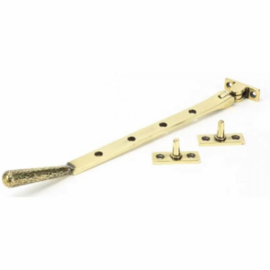 Anvil 250mm Hammered Newbury Casement Stay Aged Brass 46145