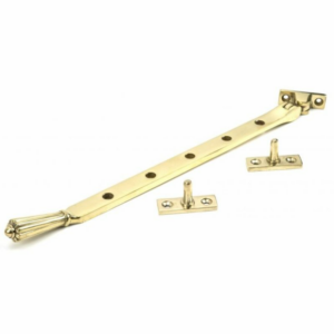 Anvil 300mm Hinton Casement Stay Polished Brass 46705