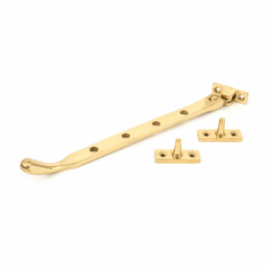 Anvil 250mm Peardrop Casement Stay Polished Brass 33750