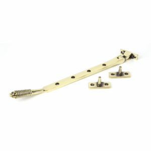 Anvil 250mm Reeded Casement Stay Aged Brass 83901