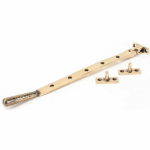 Anvil 305mm Hammered Newbury Casement Stay Polished Bronze 46158