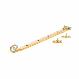 Anvil 300mm Monkeytail Casement Stay Polished Brass 83596