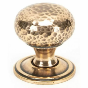 Anvil 38mm Hammered Mushroom Cabinet Knob Polished Bronze 46030