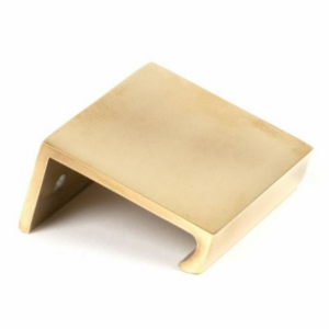 Anvil 50mm Plain Edge Pull Aged Brass 50687