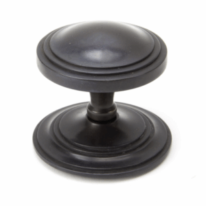 Anvil Art Deco Centre Door Knob Aged Bronze 90072