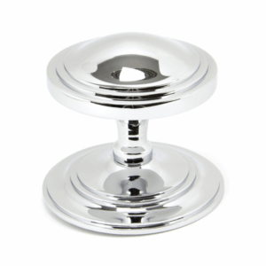 Anvil Art Deco Centre Door Knob Polished Chrome 90073