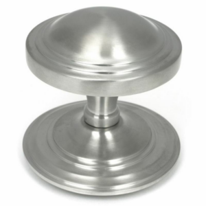 Anvil Art Deco Centre Door Knob Satin Stainless Steel (316) 49806