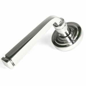 Anvil Avon Round Lever On Rose (Art Deco) Polished Stainless Steel (316) 49853