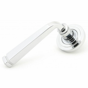 Anvil Avon Round Lever On Rose Unsprung (Art Deco) Polished Chrome 49950