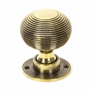 Anvil Beehive Mortice/Rim Knob Aged Brass 83633
