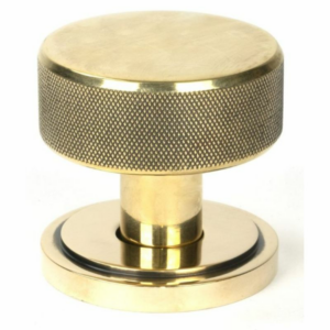 Anvil Brompton Mortice/Rim Knob Set (Art Deco) Aged Brass 46775