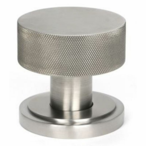 Anvil Brompton Mortice/Rim Knob Set (Art Deco) Satin Stainless Steel (316) 46811