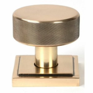 Anvil Brompton Mortice/Rim Knob Set (Square) Polished Bronze 46793