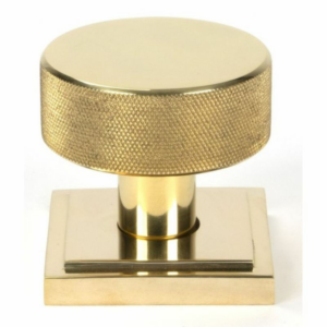 Anvil Brompton Mortice/Rim Knob Set (Square) Polished Brass 50838
