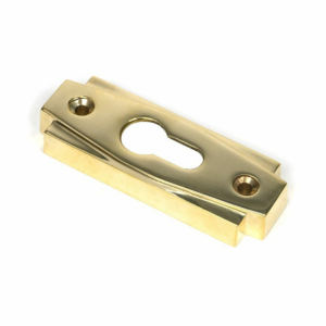 Anvil Euro Profile Art Deco Escutcheon Polished Brass 51197 (Set)
