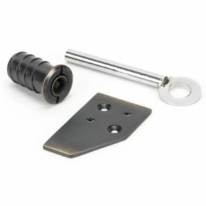 Anvil Flush Keyed Sash Stop Aged Bronze 49916