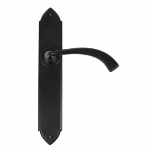 Anvil Gothic Curved Lever Latch Handle Set Black 33137
