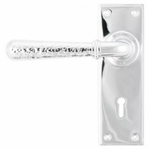 Anvil Hammered Newbury Lever Lock Furniture Polished Chrome 46213