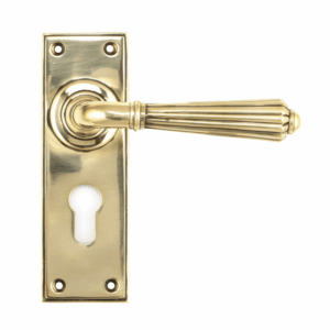 Anvil Hinton Lever Euro Furniture Aged Brass 45313