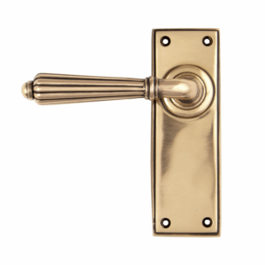 Anvil Hinton Lever Latch Furniture Polished Brass 45335