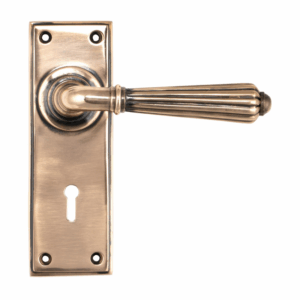 Anvil Hinton Lever Lock Furniture Polished Bronze 45334