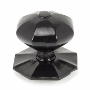 Anvil Internal Octagonal Centre Door Knob Black 90382