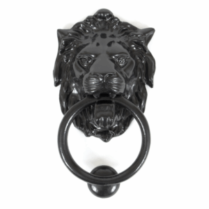 Anvil Lion Head Door Knocker Black 33018