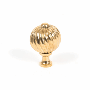 Anvil Medium Spiral Cabinet Knob Polished Brass 83551