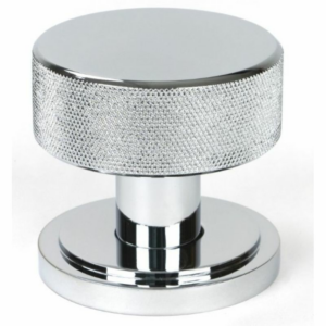 Anvil Brompton Mortice/Rim Knob Set (Art Deco) Polished Chrome 46779