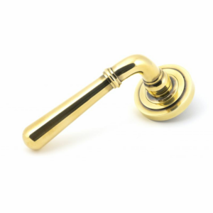 Anvil Newbury Lever On Rose (Art Deco) Aged Brass 45756