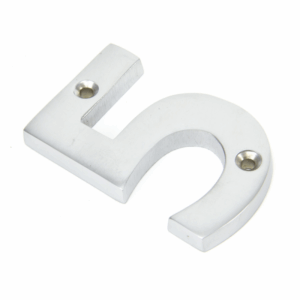 Anvil Numeral 5 Satin Chrome 83925