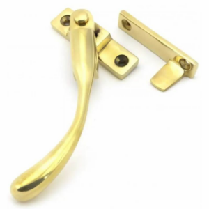 Anvil Peardrop Locking Night Vent Fastener Left Hand Polished Brass 45396