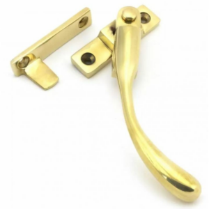 Anvil Peardrop Locking Night Vent Fastener Right Hand Polished Brass 45397