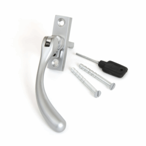Anvil Peardrop Slim Espag Locking Window Handle Right Hand Satin Chrome 33329