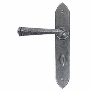 Anvil Gothic Lever Bathroom Handle Set Pewter 33604/B