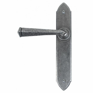 Anvil Gothic Lever Latch Handle Set Pewter 33601